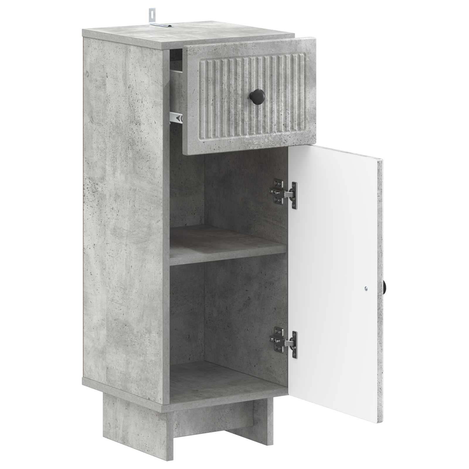 vidaXL Bathroom Storage Cainet EDE Concrete Grey 30 x 31 x 80 cm 3