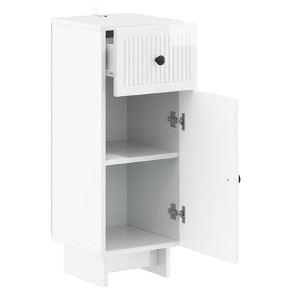 vidaXL Bathroom Storage Cainet EDE High Gloss White 30 x 31 x 80 cm 3