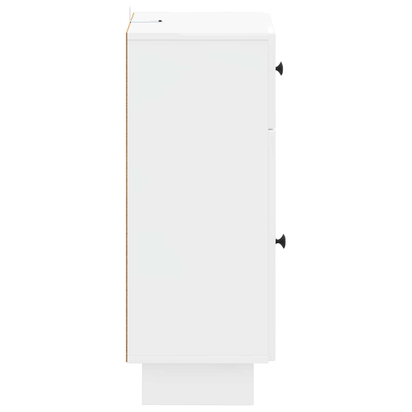vidaXL Bathroom Storage Cainet EDE High Gloss White 30 x 31 x 80 cm 5