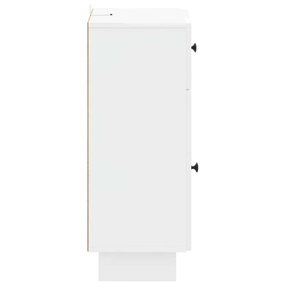vidaXL Bathroom Storage Cainet EDE High Gloss White 30 x 31 x 80 cm 5