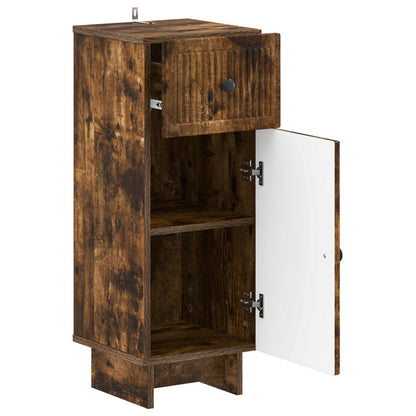 vidaXL Bathroom Storage Cainet EDE Smoked Oak 30 x 31 x 80 cm 3