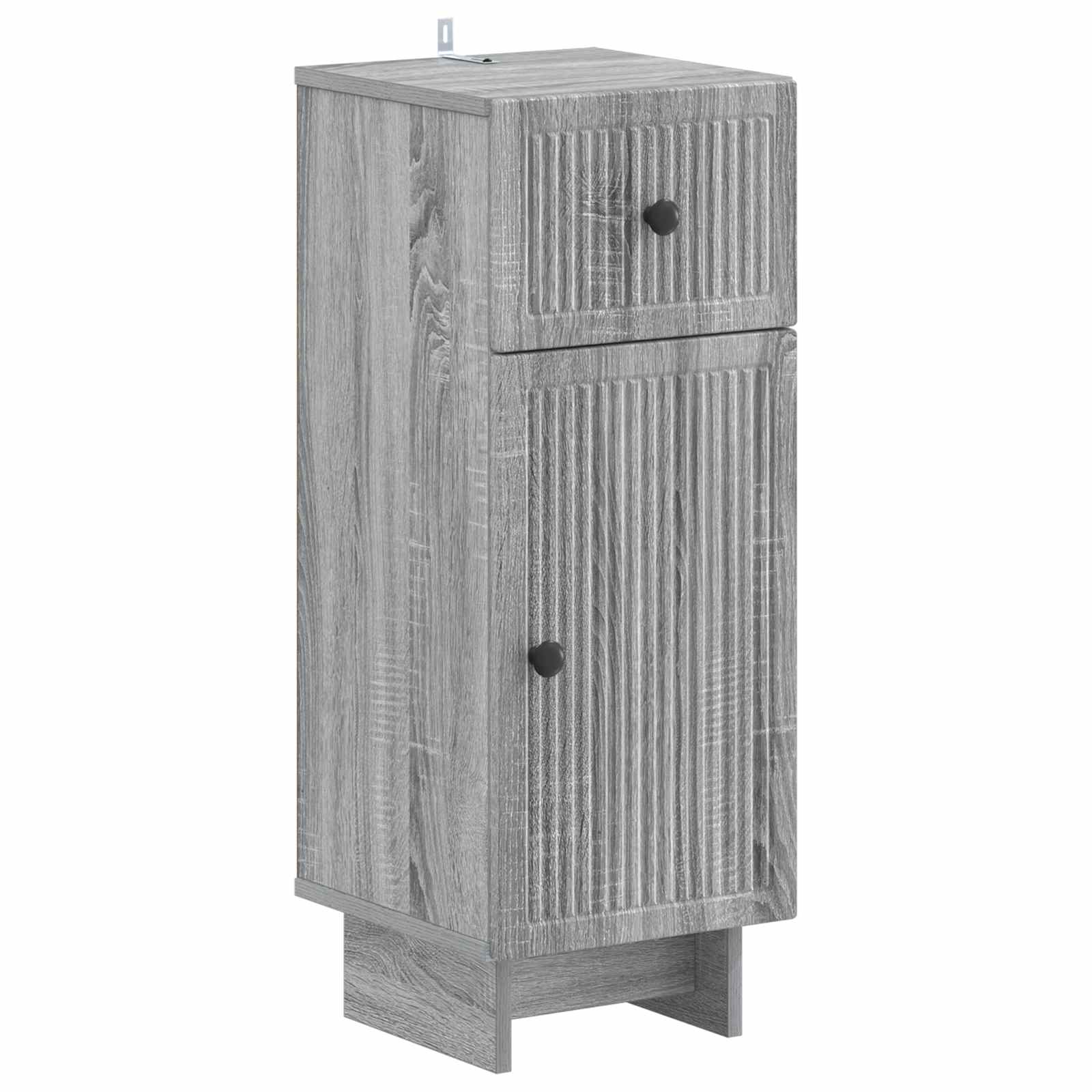 vidaXL Bathroom Storage Cainet EDE Grey Sonoma 30 x 31 x 80 cm 2
