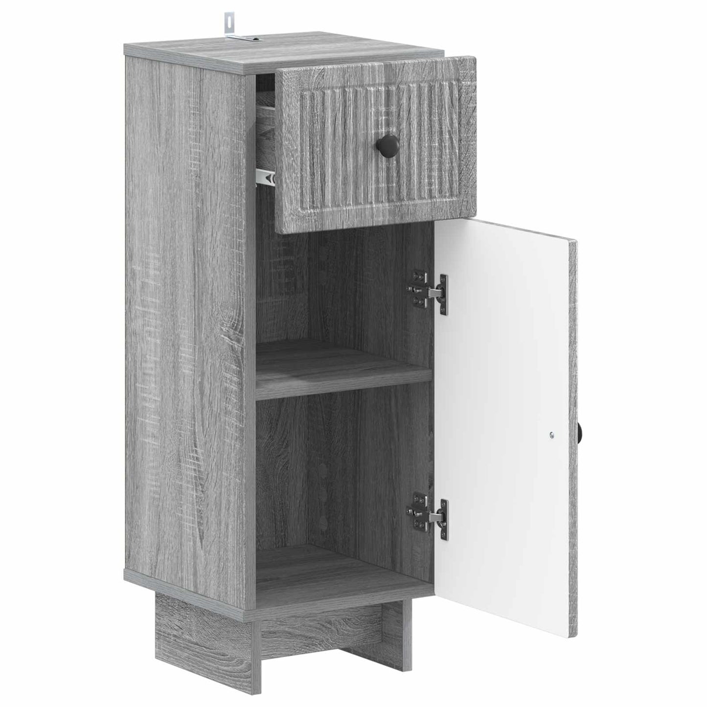 vidaXL Bathroom Storage Cainet EDE Grey Sonoma 30 x 31 x 80 cm 3