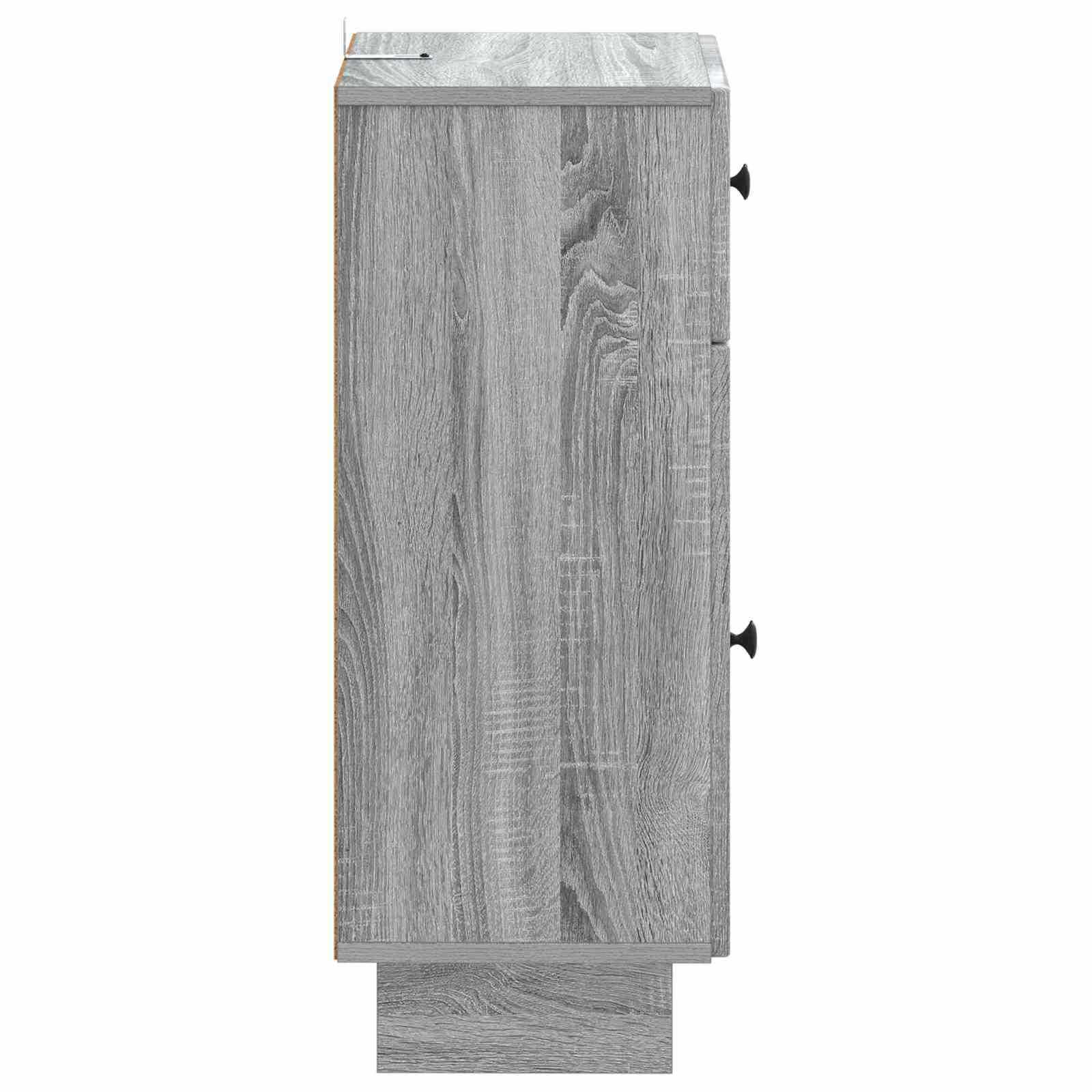 vidaXL Bathroom Storage Cainet EDE Grey Sonoma 30 x 31 x 80 cm 5