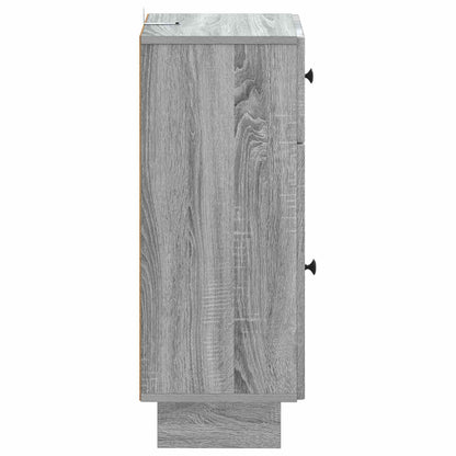 vidaXL Bathroom Storage Cainet EDE Grey Sonoma 30 x 31 x 80 cm 5