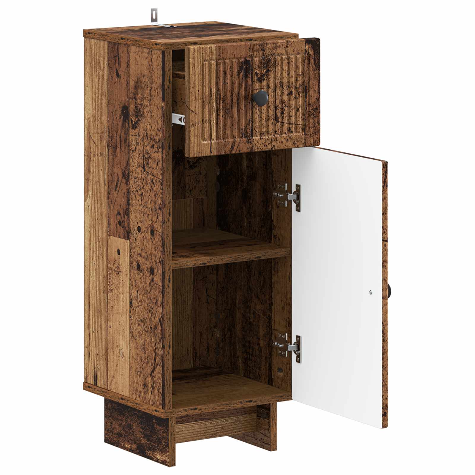 vidaXL Bathroom Storage Cainet EDE Old Wood 30 x 31 x 80 cm 3