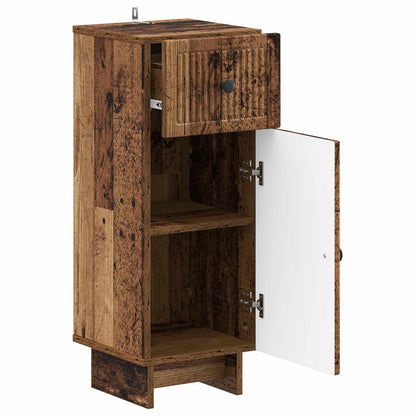 vidaXL Bathroom Storage Cainet EDE Old Wood 30 x 31 x 80 cm 3