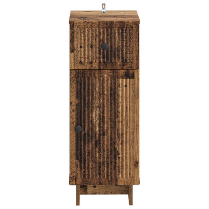 vidaXL Bathroom Storage Cainet EDE Old Wood 30 x 31 x 80 cm 4