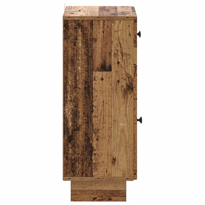 vidaXL Bathroom Storage Cainet EDE Old Wood 30 x 31 x 80 cm 5