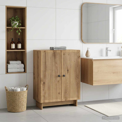 vidaXL Bathroom Storage Cainet EDE Artisan Oak 59.5 x 31 x 80 cm 1