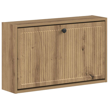 vidaXL Wall-Mounted Shoe Cabinet EDE 71 x 17 x 43 cm Engineered Wood 2