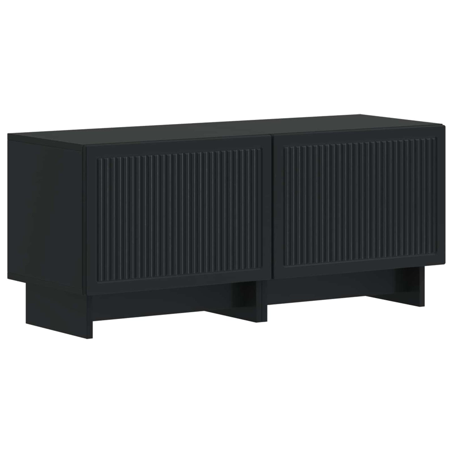 vidaXL TV Cabinet Black Engineered Wood 2