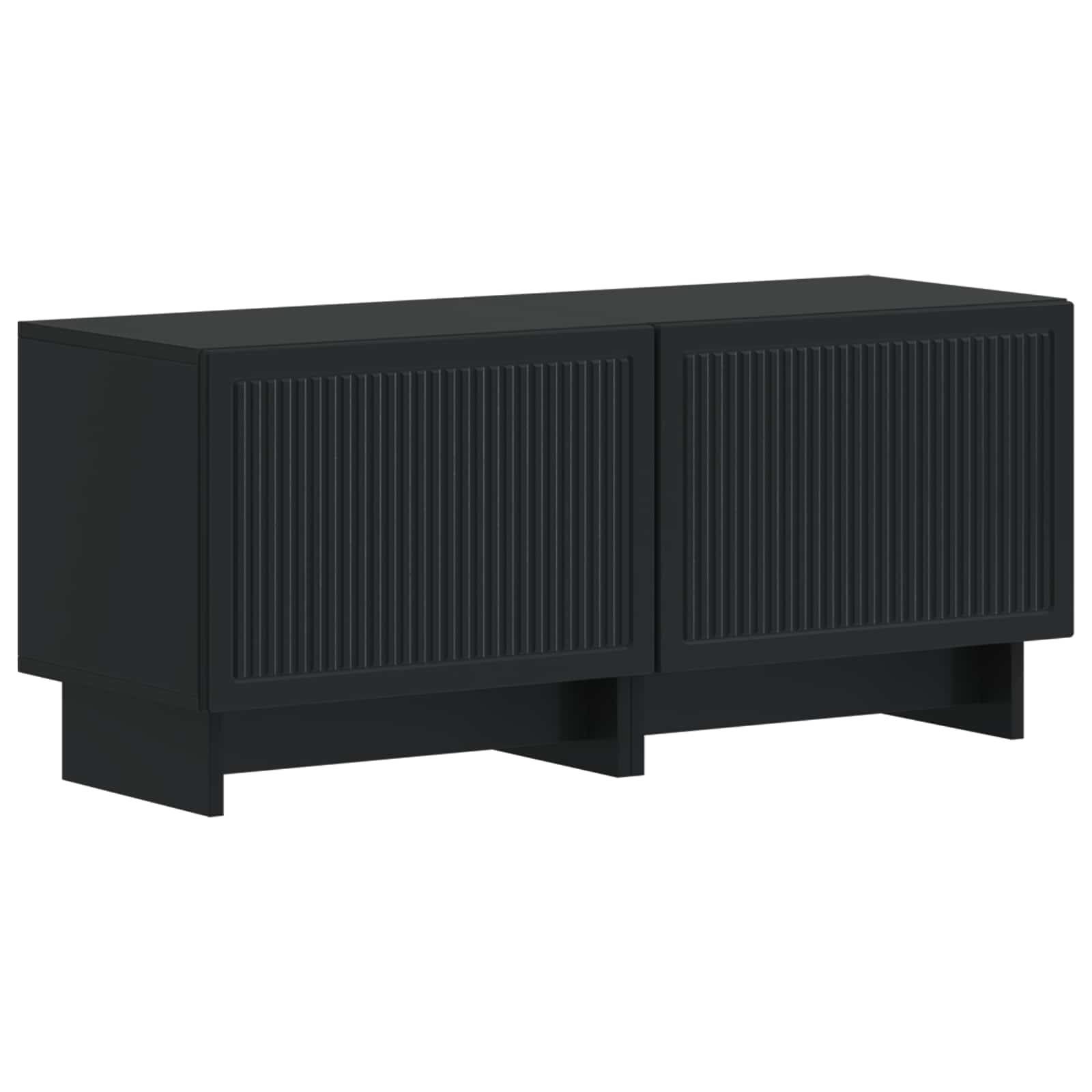 vidaXL TV Cabinet Black Engineered Wood 2