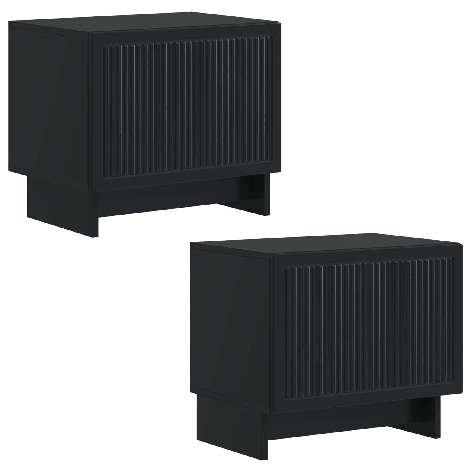 vidaXL TV Cabinet Black Engineered Wood 4