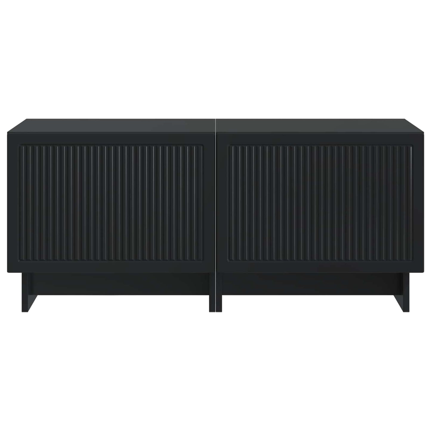 vidaXL TV Cabinet Black Engineered Wood 5