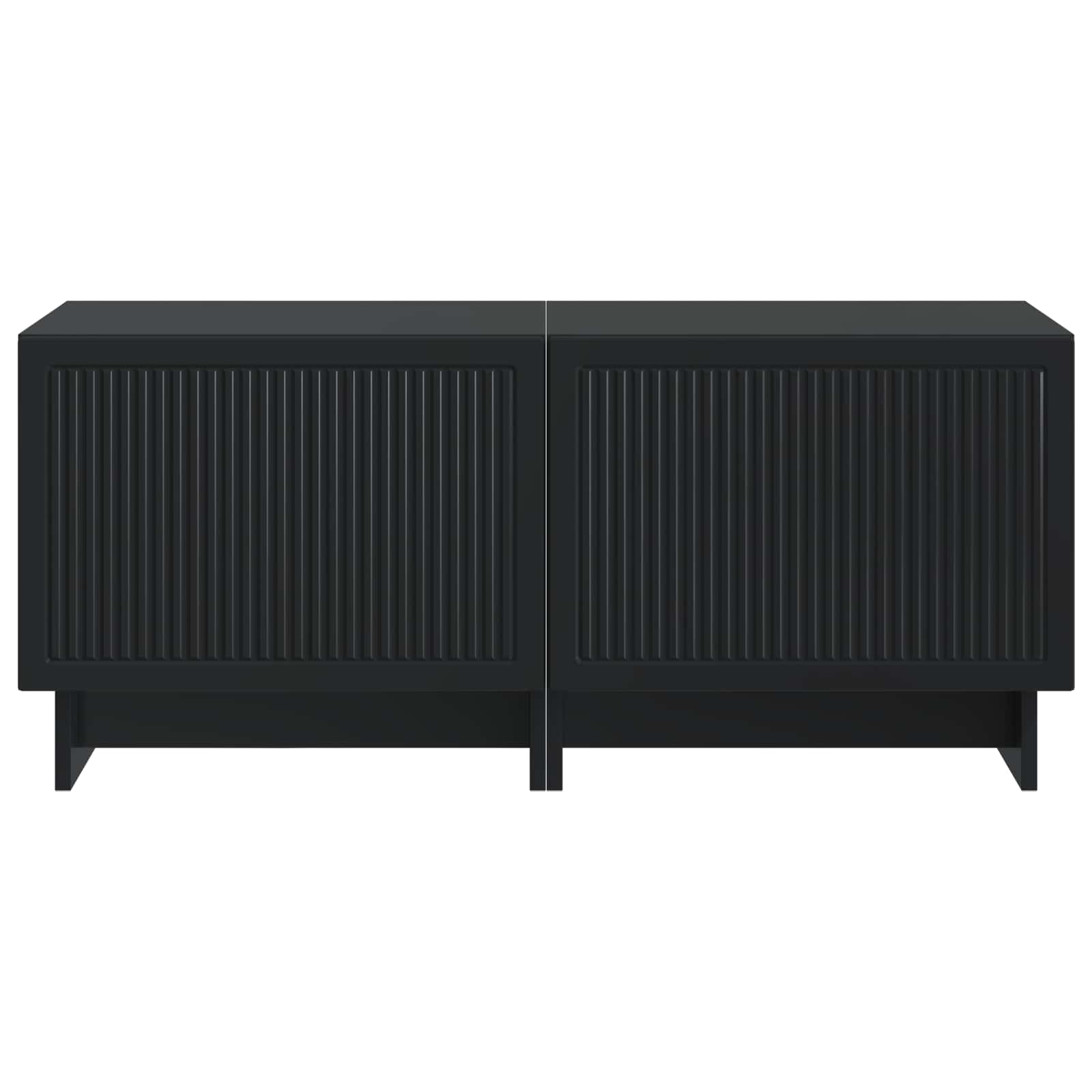 vidaXL TV Cabinet Black Engineered Wood 5