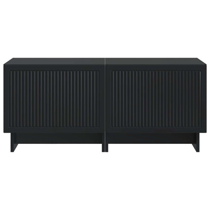 vidaXL TV Cabinet Black Engineered Wood 5