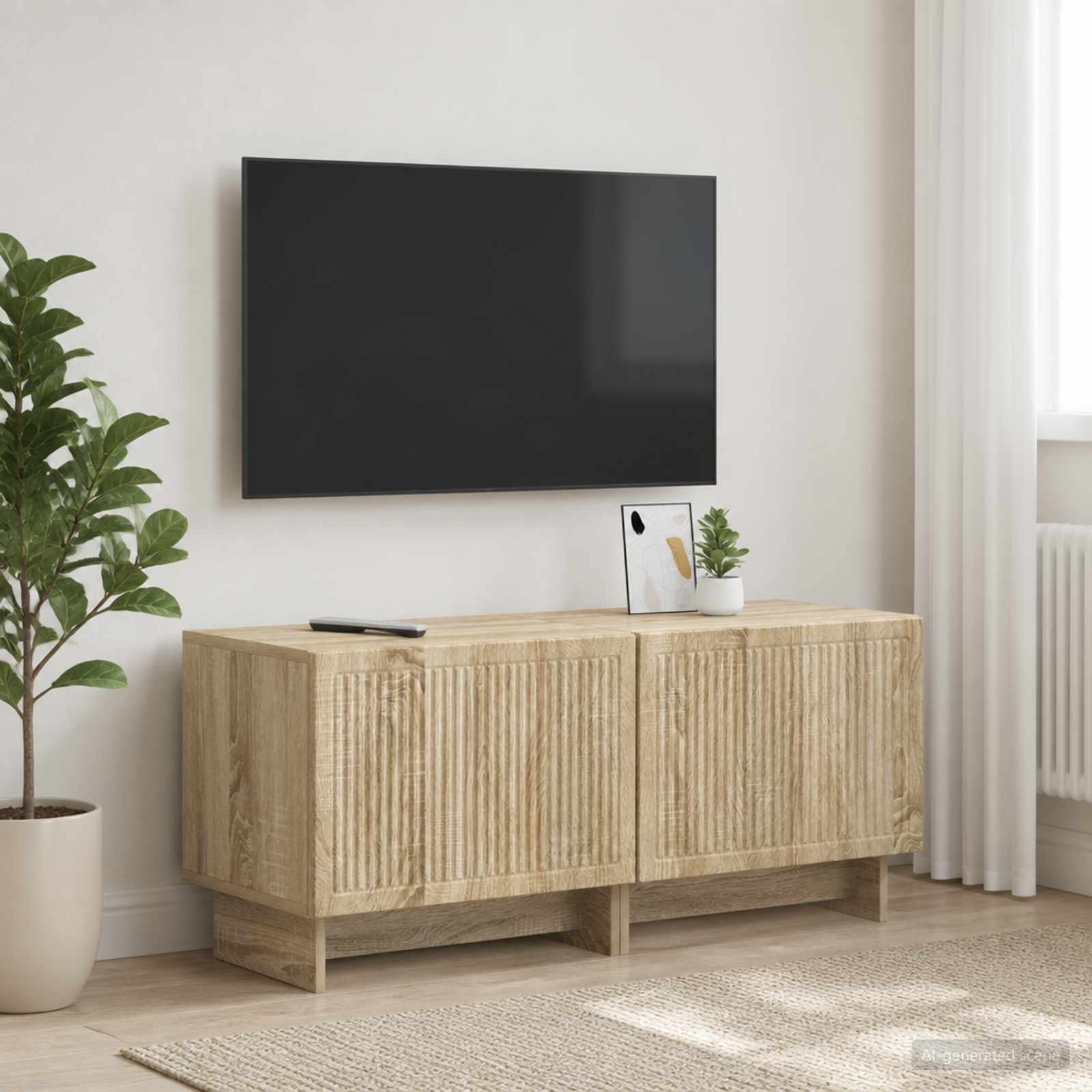 vidaXL TV Cabinet Sonoma Oak Engineered Wood 1