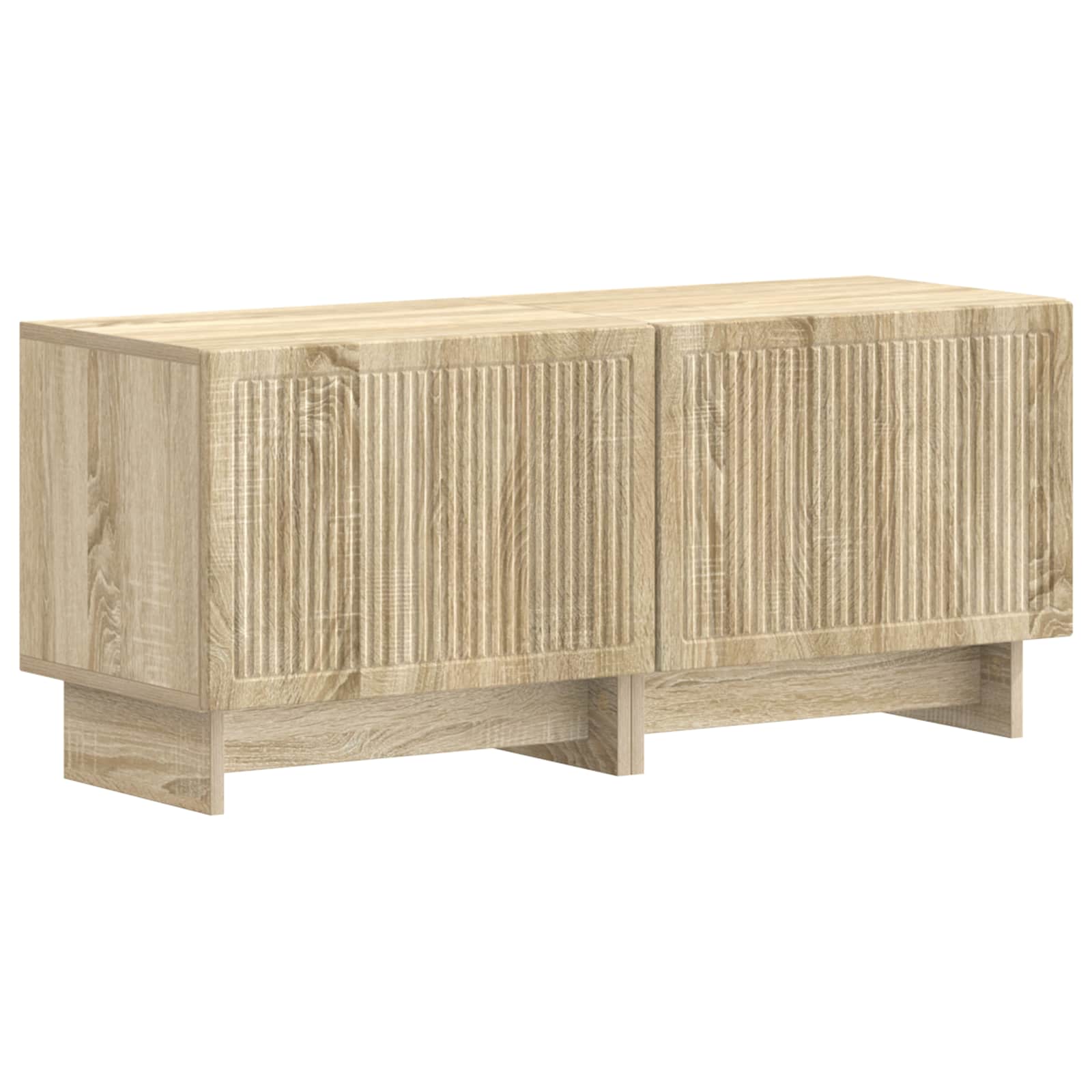 vidaXL TV Cabinet Sonoma Oak Engineered Wood 2