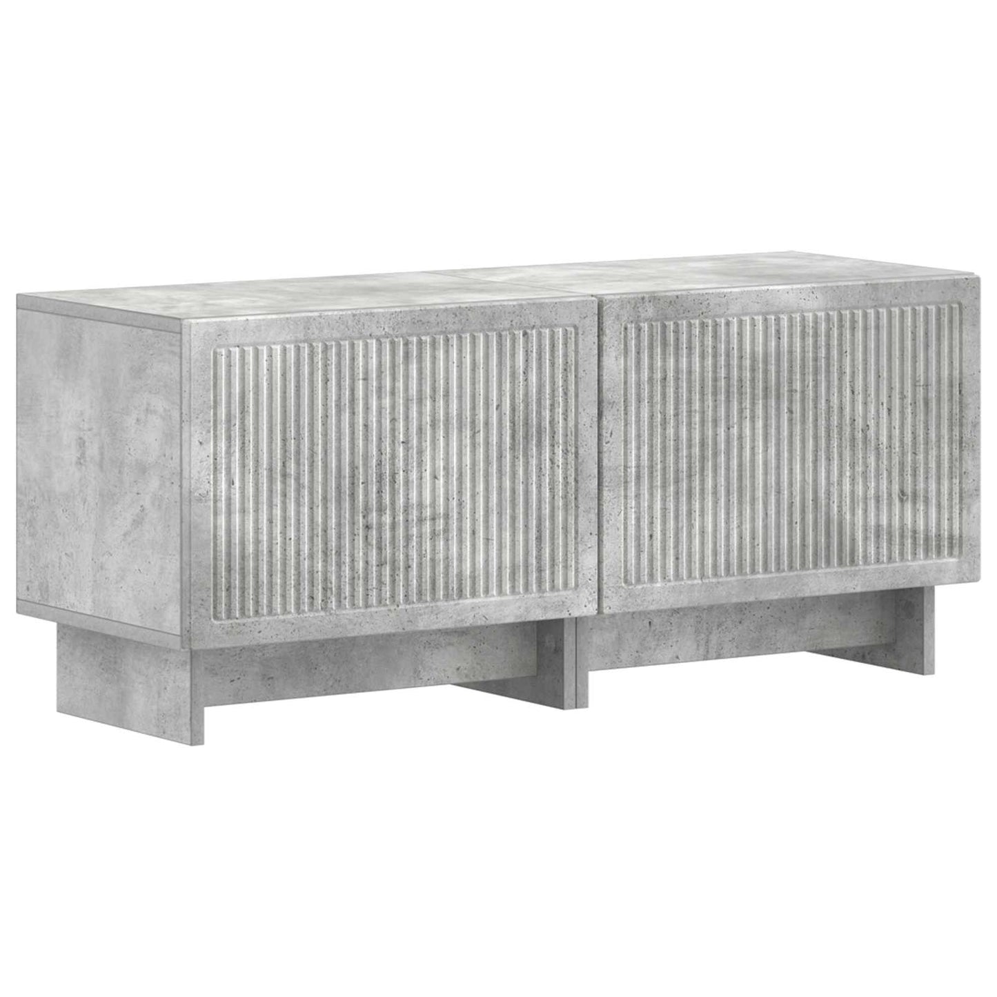 vidaXL TV Cabinet Concrete Grey Engineered Wood 2
