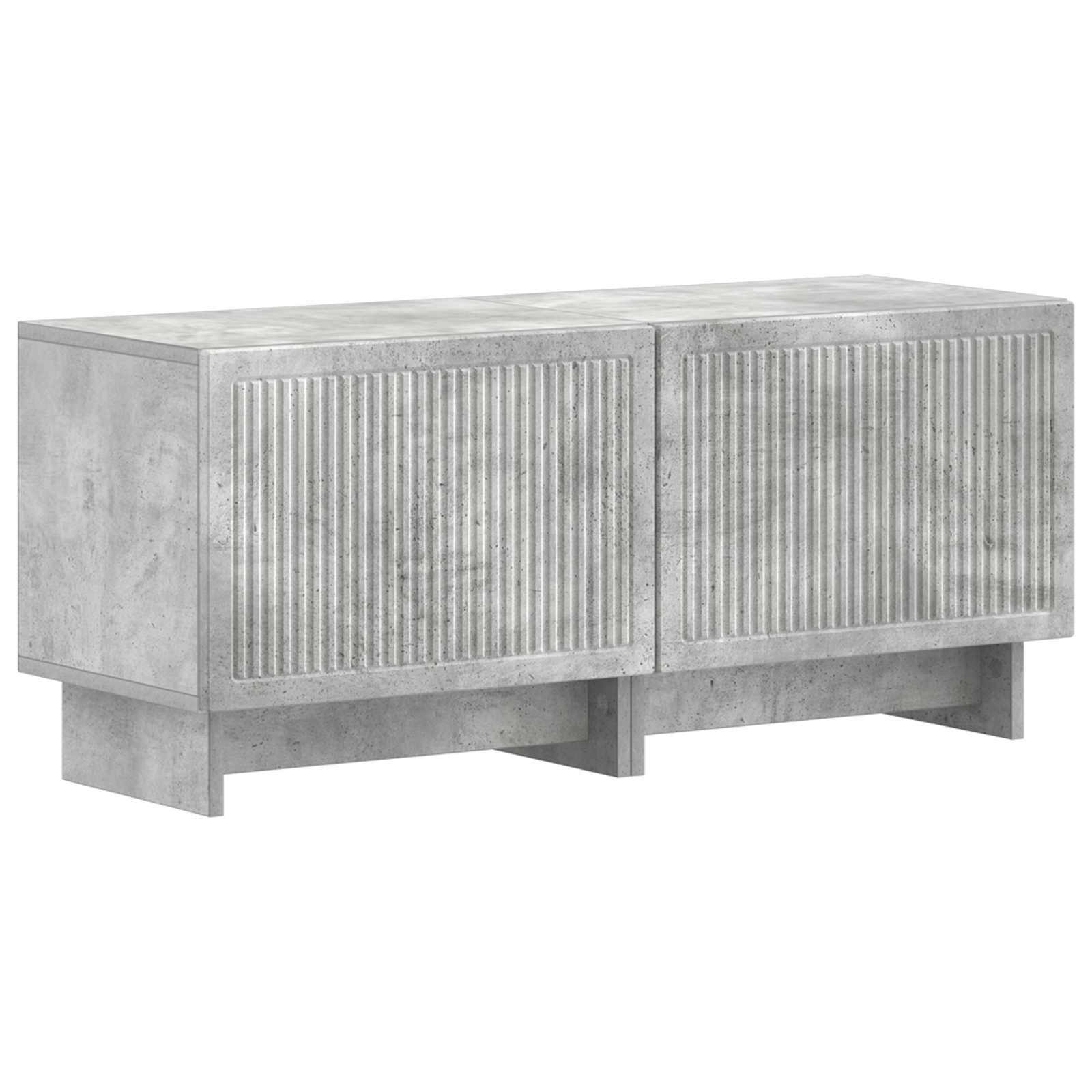 vidaXL TV Cabinet Concrete Grey Engineered Wood 2