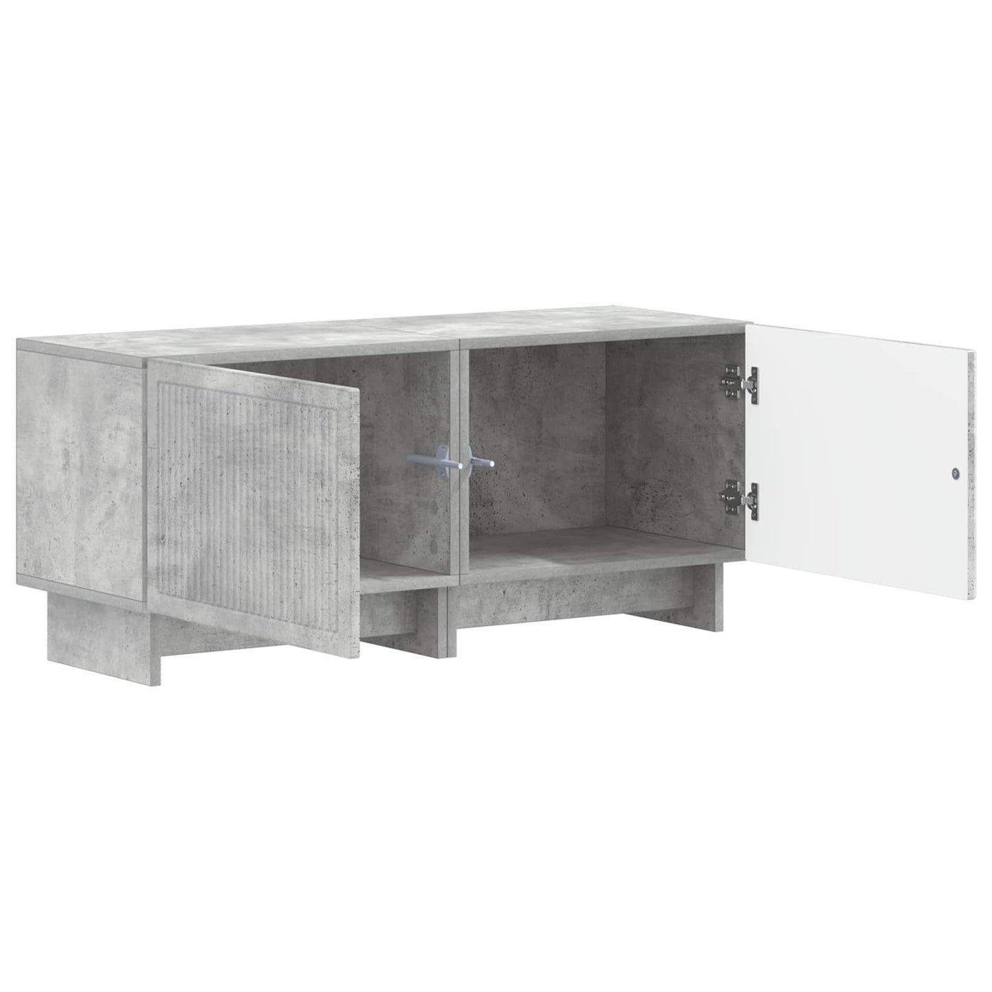 vidaXL TV Cabinet Concrete Grey Engineered Wood 3