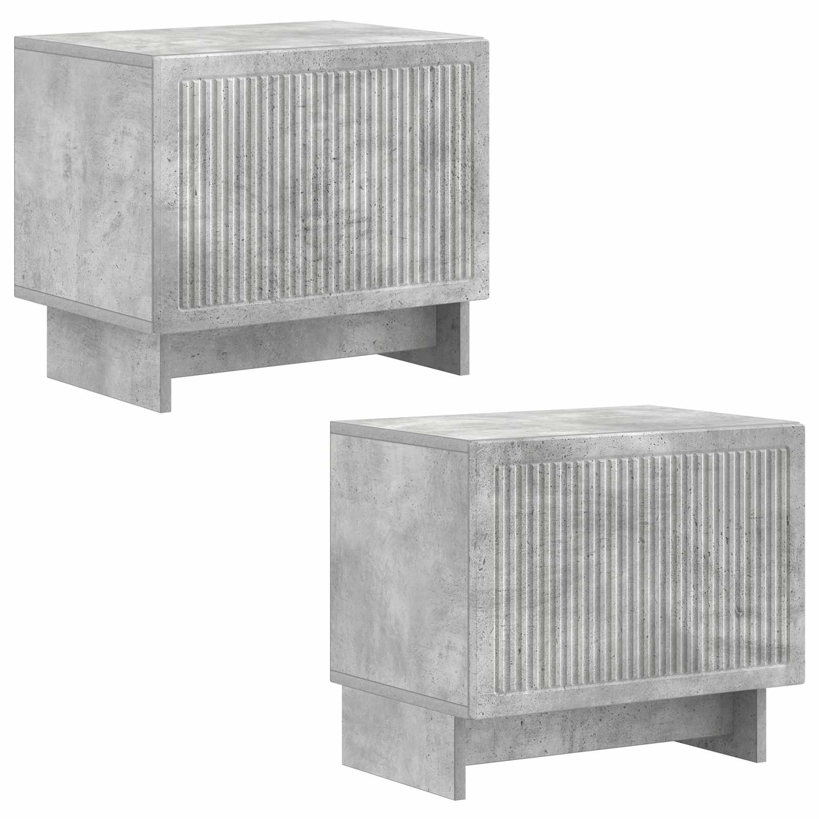 vidaXL TV Cabinet Concrete Grey Engineered Wood 4