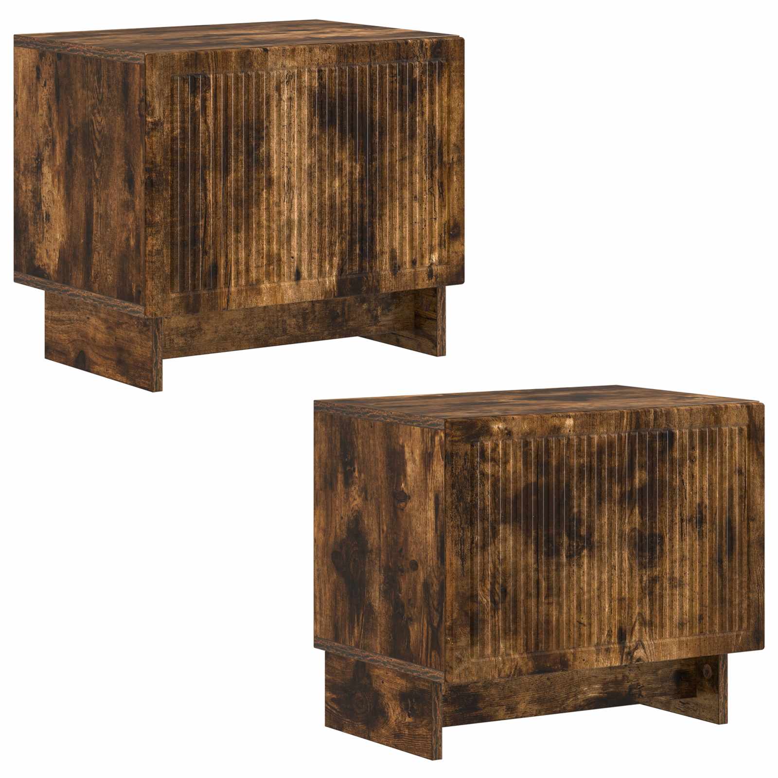 vidaXL TV Cabinet Smoked Oak Engineered Wood 4