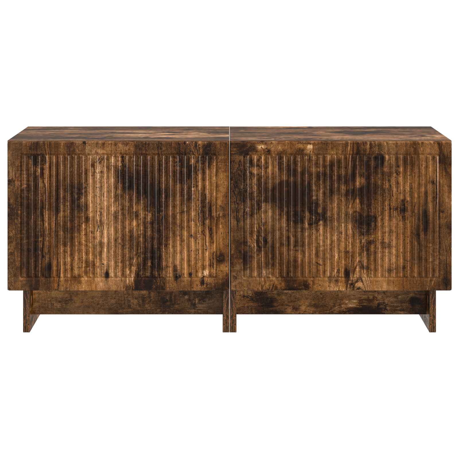 vidaXL TV Cabinet Smoked Oak Engineered Wood 5