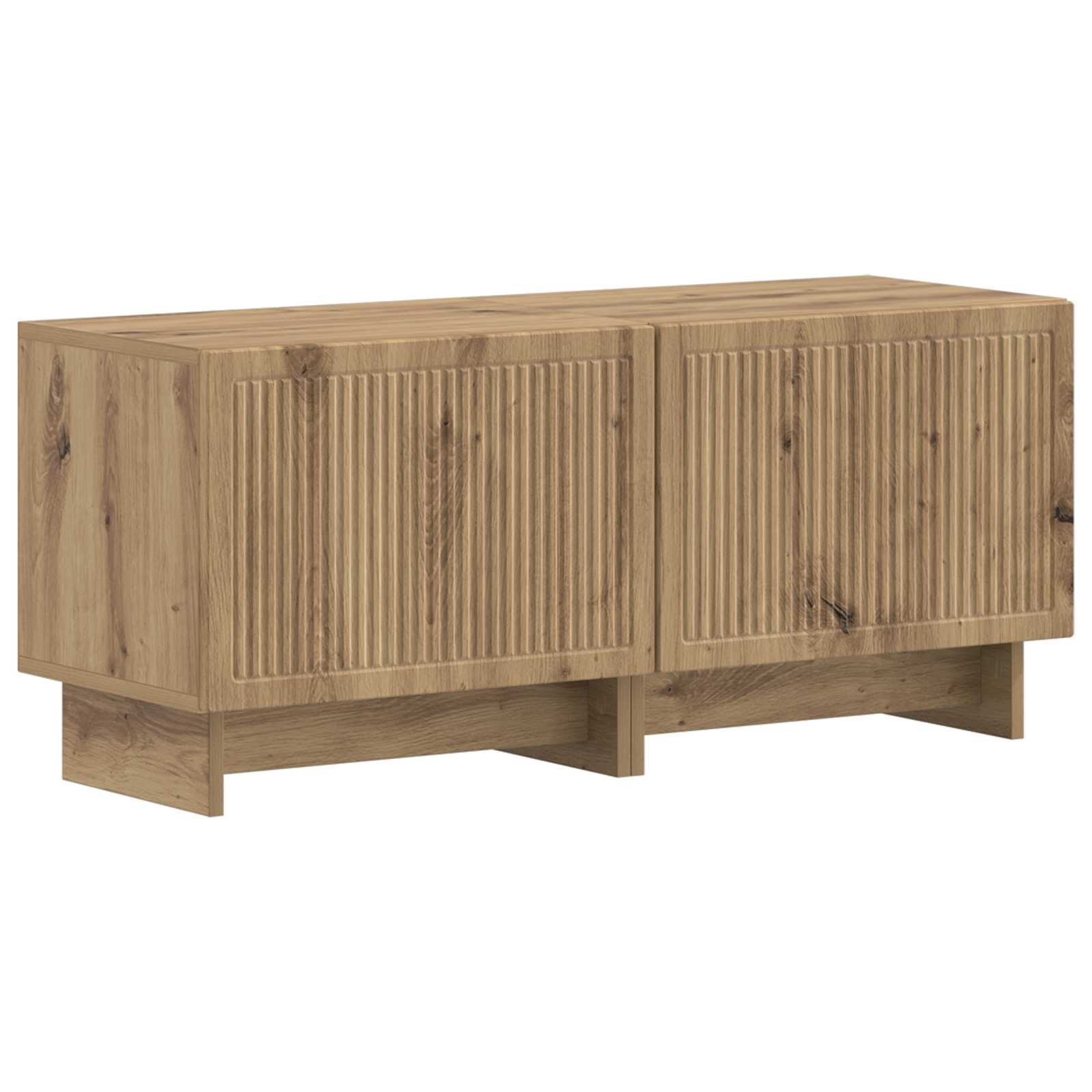 vidaXL TV Cabinet Artisan Oak Engineered Wood 2
