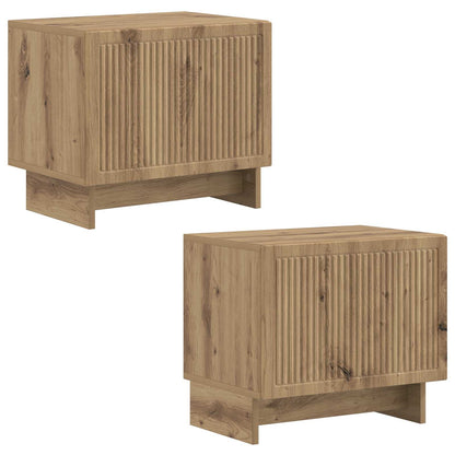 vidaXL TV Cabinet Artisan Oak Engineered Wood 4