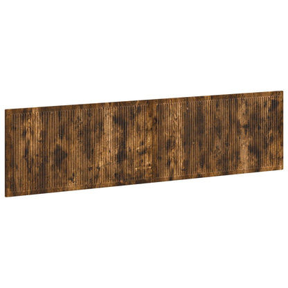 vidaXL Wall-Mounted Headboard EDE Smoked Oak Engineered Wood 2