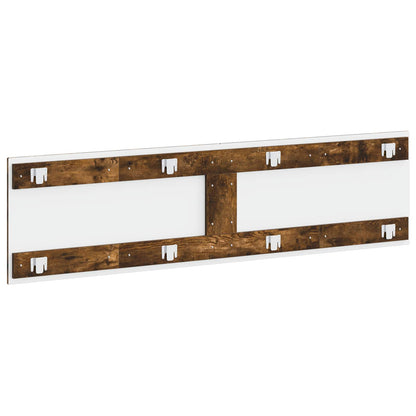 vidaXL Wall-Mounted Headboard EDE Smoked Oak Engineered Wood 5
