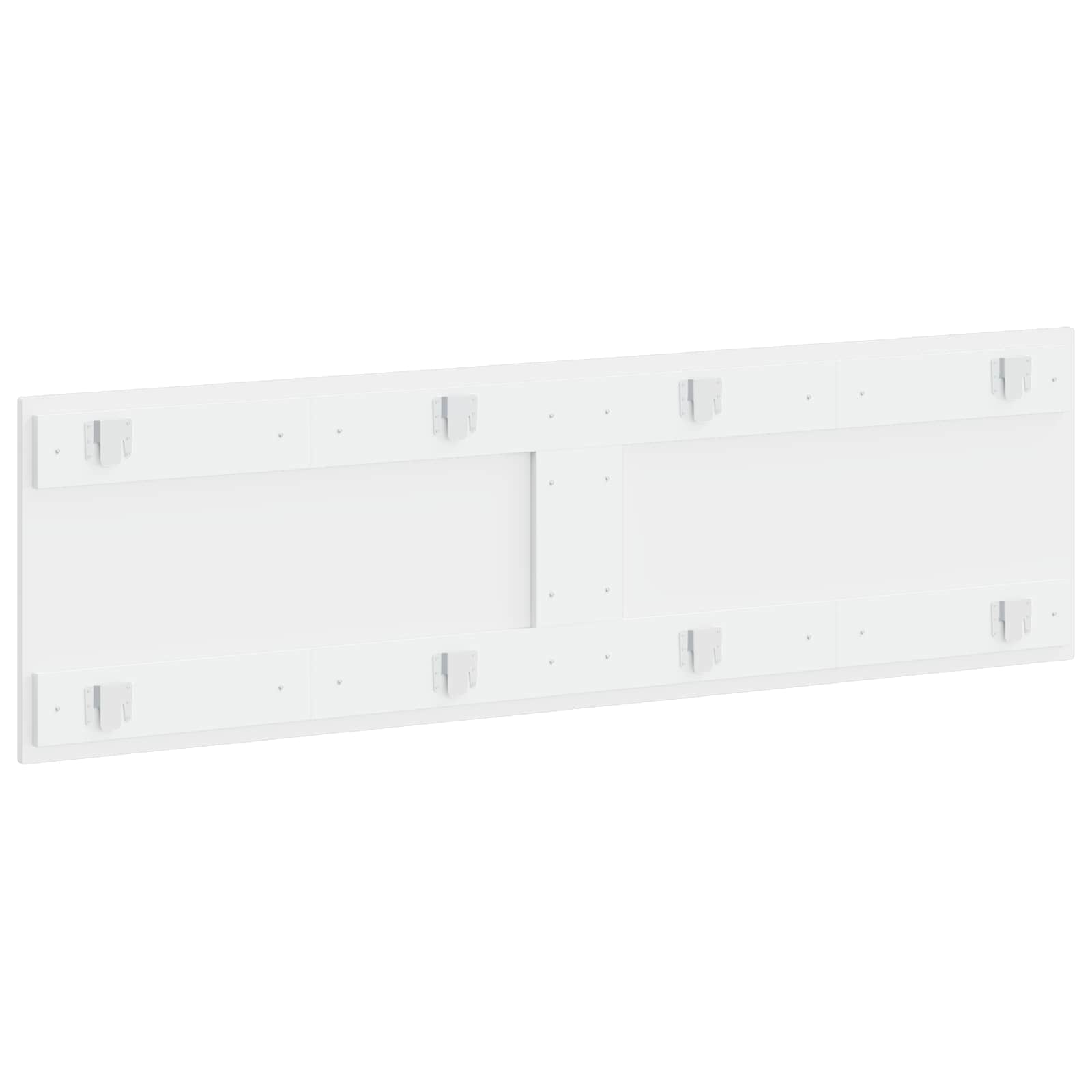 vidaXL Wall-Mounted Headboard EDE White Engineered Wood 5