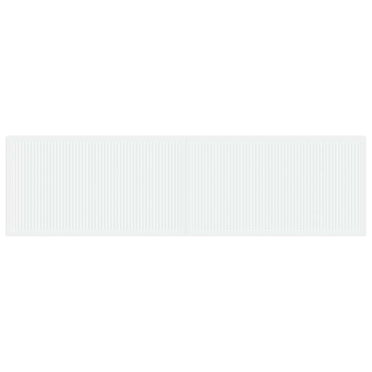 vidaXL Wall-Mounted Headboard EDE White Engineered Wood 3