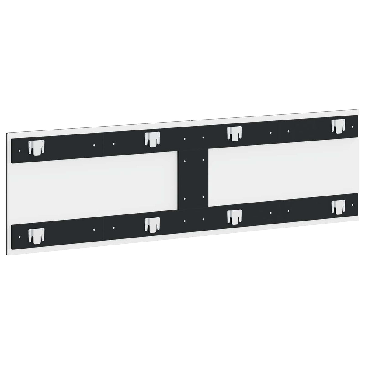 vidaXL Wall-Mounted Headboard EDE Black Engineered Wood 5