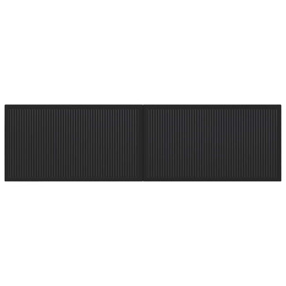 vidaXL Wall-Mounted Headboard EDE Black Engineered Wood 3