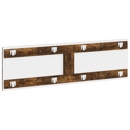 vidaXL Wall-Mounted Headboard EDE Smoked Oak Engineered Wood 5