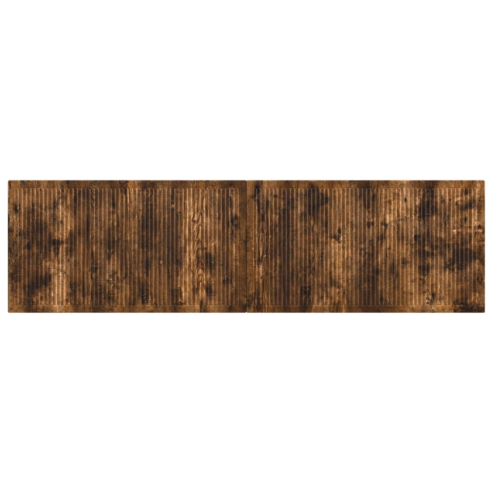 vidaXL Wall-Mounted Headboard EDE Smoked Oak Engineered Wood 3