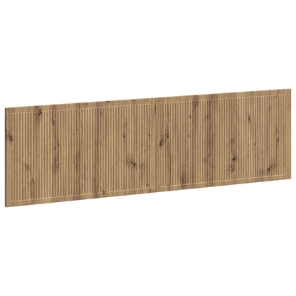vidaXL Wall-Mounted Headboard EDE Artisan Oak Engineered Wood 2