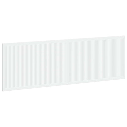 vidaXL Wall-Mounted Headboard EDE White Engineered Wood 2