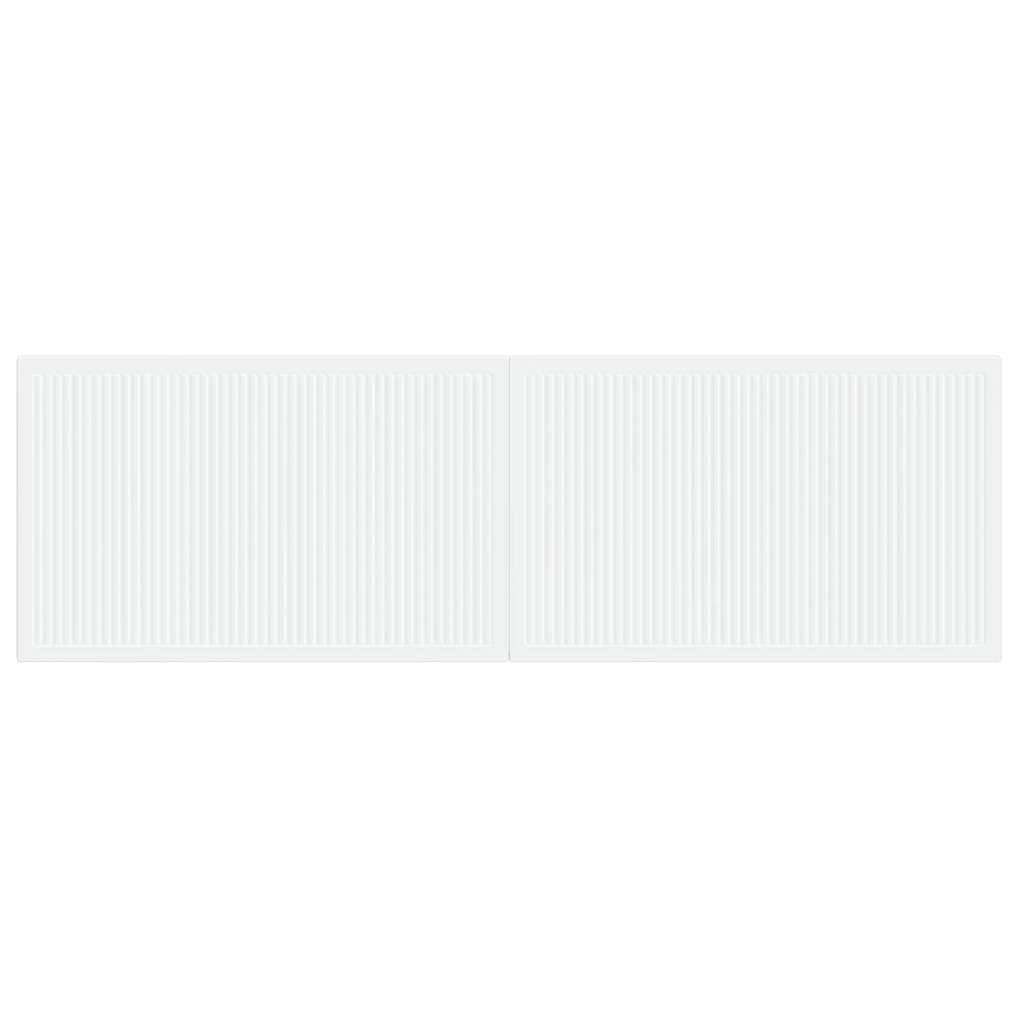 vidaXL Wall-Mounted Headboard EDE White Engineered Wood 3