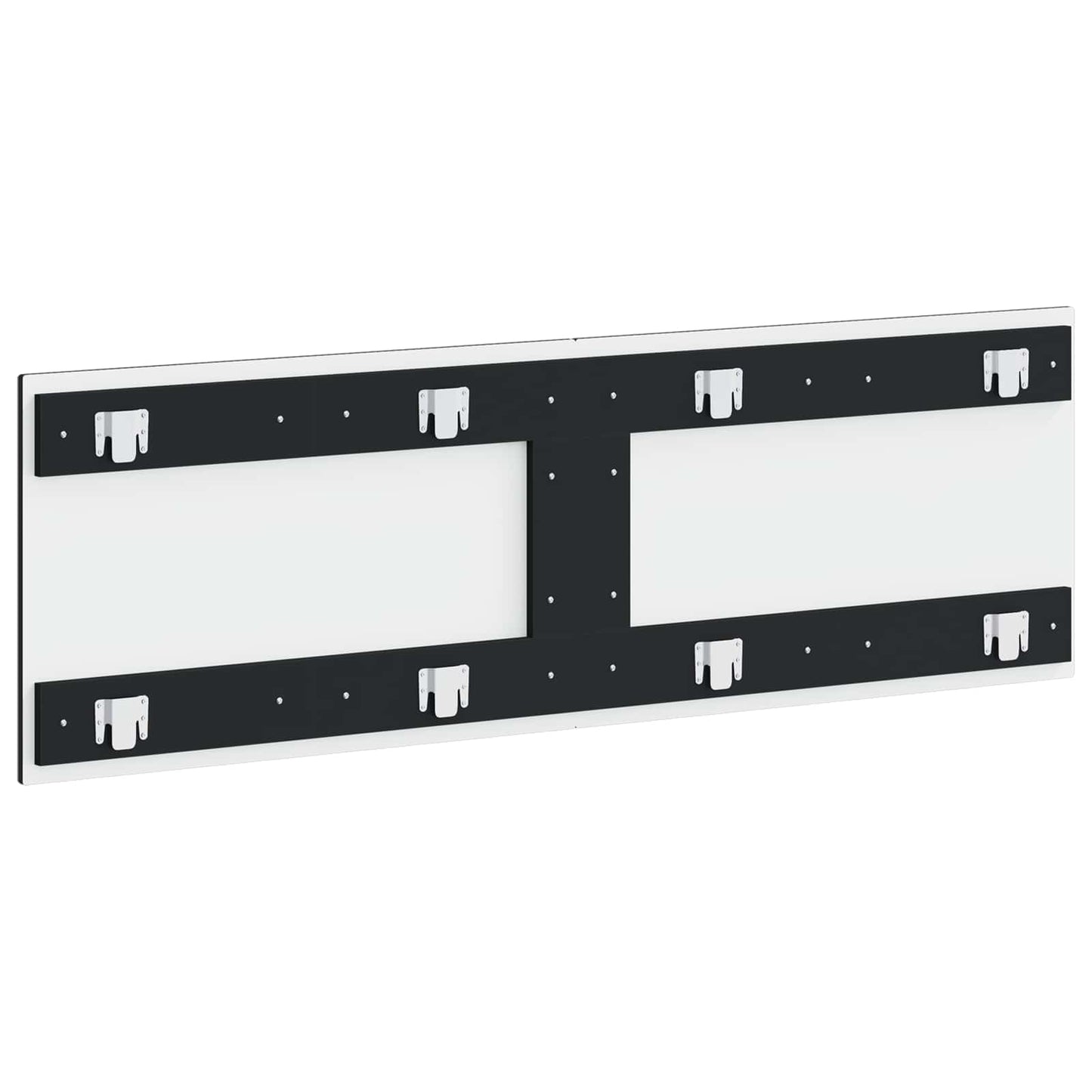 vidaXL Wall-Mounted Headboard EDE Black Engineered Wood 5