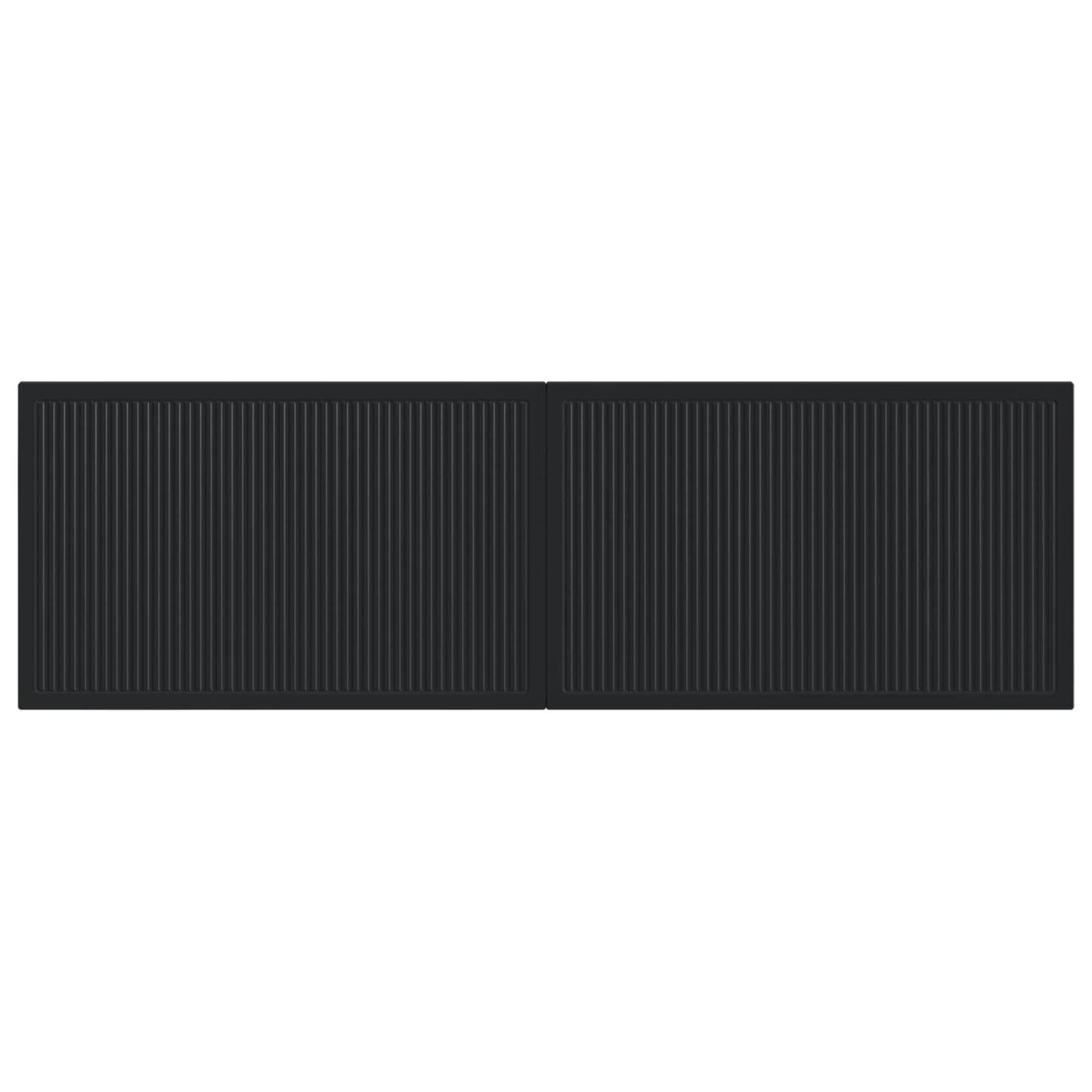 vidaXL Wall-Mounted Headboard EDE Black Engineered Wood 3