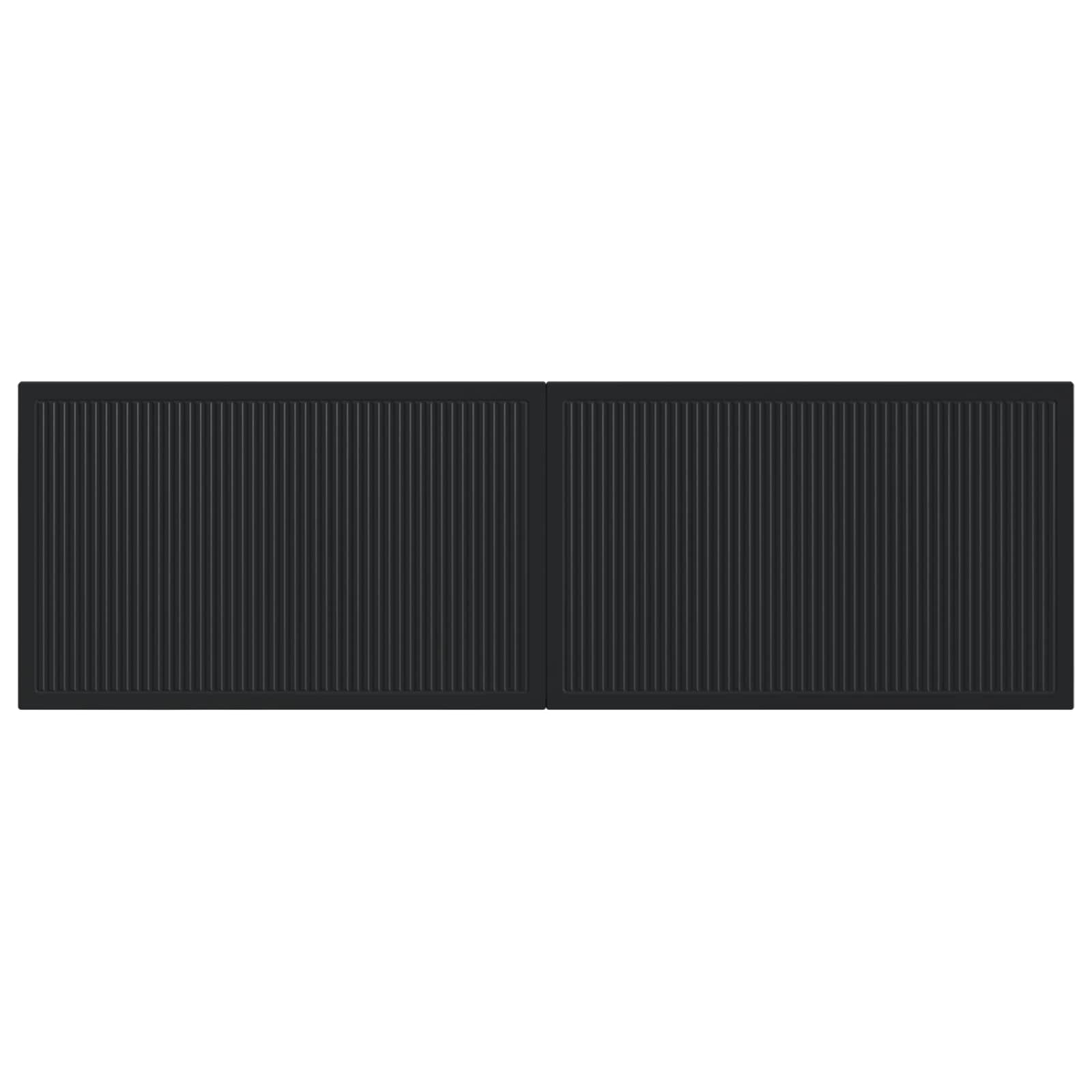 vidaXL Wall-Mounted Headboard EDE Black Engineered Wood 3