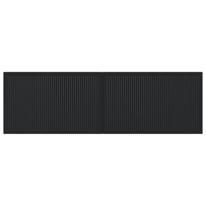 vidaXL Wall-Mounted Headboard EDE Black Engineered Wood 3