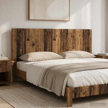 vidaXL Wall-Mounted Headboard EDE Old Wood Engineered Wood 1