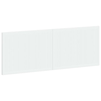 vidaXL Wall-Mounted Headboard EDE White Engineered Wood 2