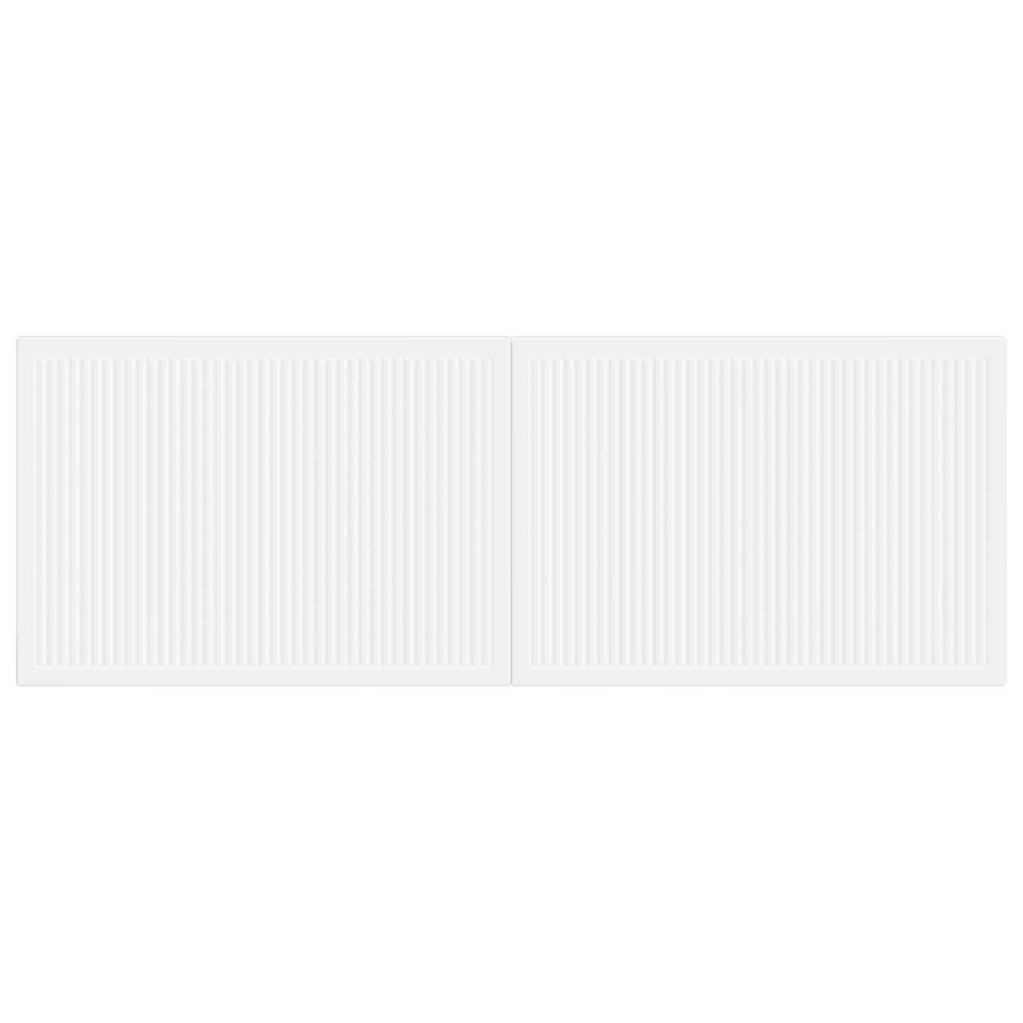 vidaXL Wall-Mounted Headboard EDE White Engineered Wood 3