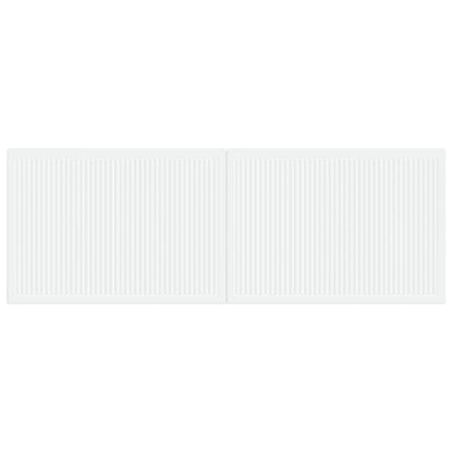 vidaXL Wall-Mounted Headboard EDE White Engineered Wood 3